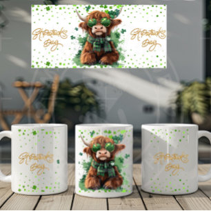 St. Patrick’s Day Highland Cow Tasse - 11oz & 15oz