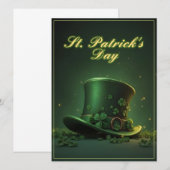 St. Patrick’s Day Hut und Shamrock-Design (Vorne/Hinten)