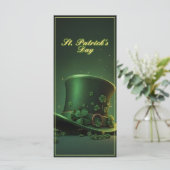 St. Patrick’s Day Hut und Shamrock-Design (Stehend Vorderseite)