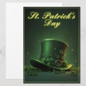St. Patrick’s Day Hut und Shamrock-Design (Vorne/Hinten)