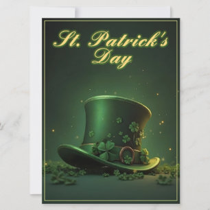 St. Patrick’s Day Hut und Shamrock-Design