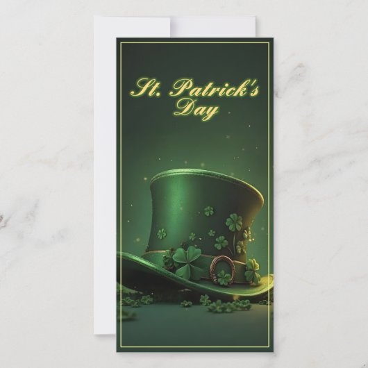 St. Patrick’s Day Hut und Shamrock-Design (Vorderseite)