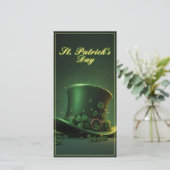 St. Patrick’s Day Hut und Shamrock-Design (Stehend Vorderseite)