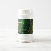 St. Patrick’s Day Hut und Shamrock-Design Bierglas (Mittel)