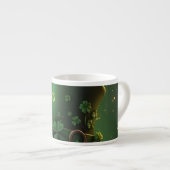 St. Patrick’s Day Hut und Shamrock-Design Espressotasse (Vorderseite Rechts)