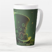 St. Patrick’s Day Hut und Shamrock-Design Milchtasse (Rechte Ecke)