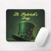 St. Patrick’s Day Hut und Shamrock-Design Mousepad (Mit Mouse)