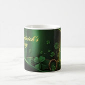 St. Patrick’s Day Hut und Shamrock-Design Verwandlungstasse (Mittel)