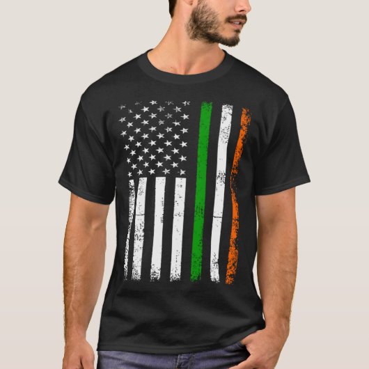 St Patrick s Day Ireland s Irish American Flag T-Shirt (Vorderseite)