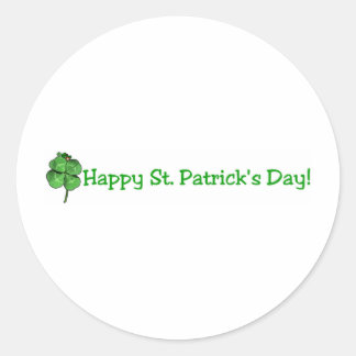 St. Patrick’s Day - Irisch gehen! Runder Aufkleber
