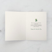 St. Patrick’s Day Irisches Glück Kleeblatt Grußkar Karte (Innenseite)
