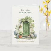 St. Patrick’s Day Irisches Glück Shamrock Grußkart Karte (Gelbe Blume)