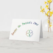 St. Patrick’s Day Irish Blessing Poem-Rainbow Karte (Gelbe Blume)