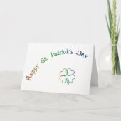 St. Patrick’s Day Irish Blessing Poem-Rainbow Karte (Vorderseite)
