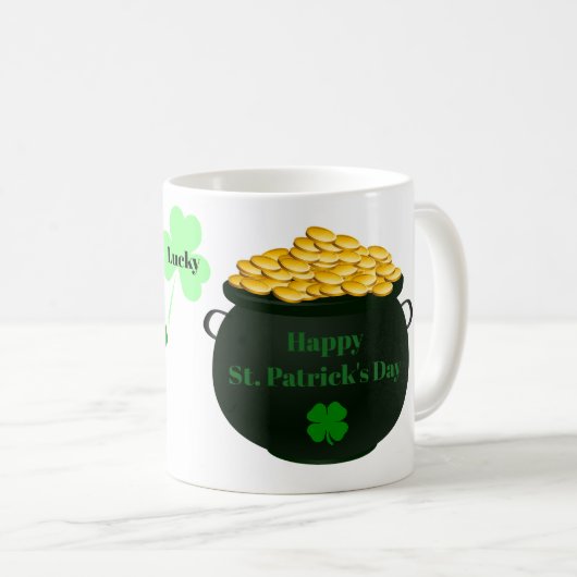 St Patrick;s Day Irish Coffee Tasse (VorderseiteRechts)
