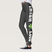 St. Patrick`s Day Irish Luck Modern Black Leggings (Links)