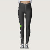 St. Patrick`s Day Irish Luck Modern Black Leggings (Vorderseite)