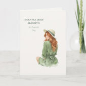 St. Patrick’s Day Irish Luck Poetic Greeting Card Karte (Vorderseite)