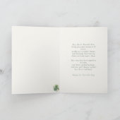 St. Patrick’s Day Irish Luck Poetic Greeting Card Karte (Innenseite)