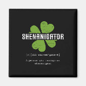 St Patrick`s Day Irish Shenanigator Lucky Fun Clo Magnet (Vorne)