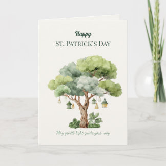 St. Patrick’s Day Irish Tree Lantern Card Karte