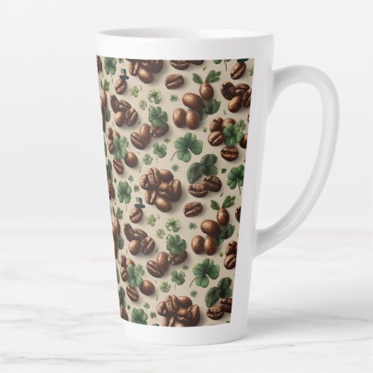 St. Patrick’s Day Kaffee & Shamrock-Muster Milchtasse (Rechts)