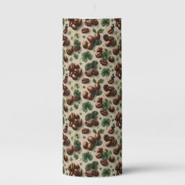 St. Patrick’s Day Kaffee & Shamrock-Muster Stumpenkerze