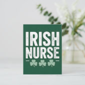 St. Patrick’s Day Karte Irische Krankenschwester (Stehend Vorderseite)