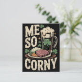 St. Patrick’s Day Karte Irisches Abendessen Humor (Stehend Vorderseite)