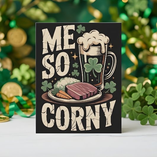 St. Patrick’s Day Karte Irisches Abendessen Humor