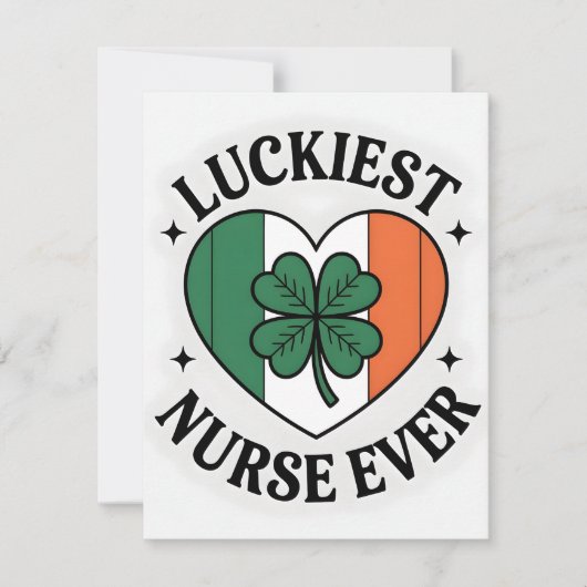 St. Patrick’s Day Karte Krankenschwester Freundin (Vorderseite)