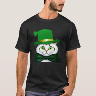 St Patrick s Day Katze Niedliche St Paddys Dat Ka T-Shirt