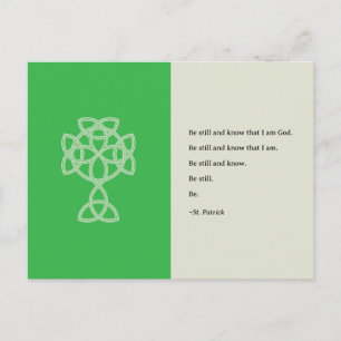 St. Patrick’s Day Keltisches Kreuz St. Patrick Z Feiertagspostkarte