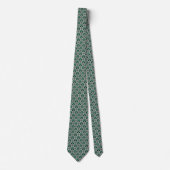 St. Patrick’s Day Kleeblatt & Blumenmuster Krawatte (Vorderseite)