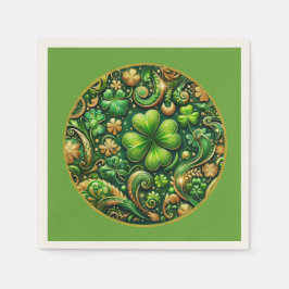 St. Patrick’s Day Kleeblatt-Design Serviette