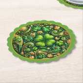 St. Patrick’s Day Kleeblatt-Design Untersetzer (angewinkelt)