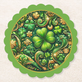 St. Patrick’s Day Kleeblatt-Design Untersetzer
