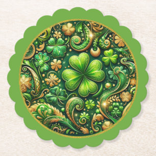 St. Patrick’s Day Kleeblatt-Design Untersetzer
