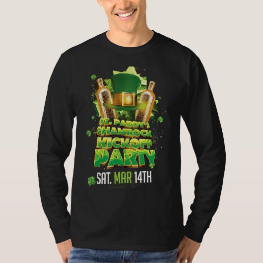 St Patrick S Day Kleeblatt Kickoff T-Shirt (Vorderseite)