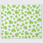 St. Patrick’s Day Kleeblatt-Muster-Geschenkpapier Geschenkpapier (Flach)