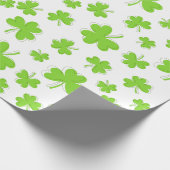 St. Patrick’s Day Kleeblatt-Muster-Geschenkpapier Geschenkpapier (Ecke)