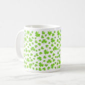 St. Patrick’s Day Kleeblatt-Muster-Tasse Kaffeetasse (Vorderseite Links)