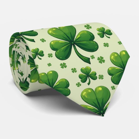 St. Patrick’s Day Knot Your Average Shamrock Krawatte (Gerollt)