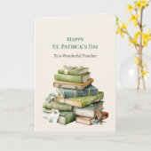 St. Patrick’s Day Lehrergeschenkkarte Karte (Gelbe Blume)