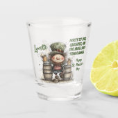 St. Patrick’s Day Leprechaun Toast Shot Glass Schnapsglas (Vorderseite)