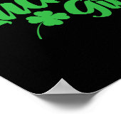 St Patrick`s Day Lucky Girl Poster (Ecke)