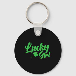 St Patrick`s Day Lucky Girl Schlüsselanhänger