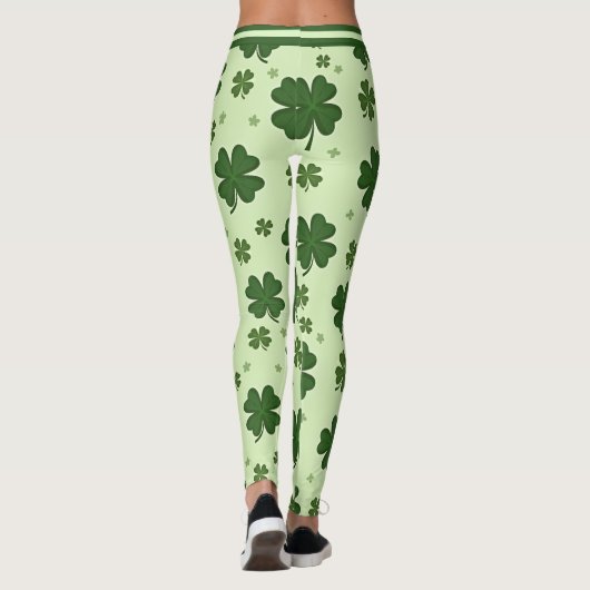 St. Patrick’s Day Lucky Legs in Motion Leggings (Rückseite)