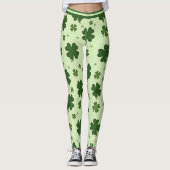 St. Patrick’s Day Lucky Legs in Motion Leggings (Vorderseite)