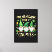 St Patrick’s Day Lucky Shamrock Gnome  Leinwanddruck (Vorderseite)